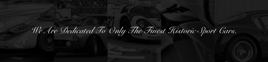 We Are Dedicated To Only The Finest Historic Sport Cars…